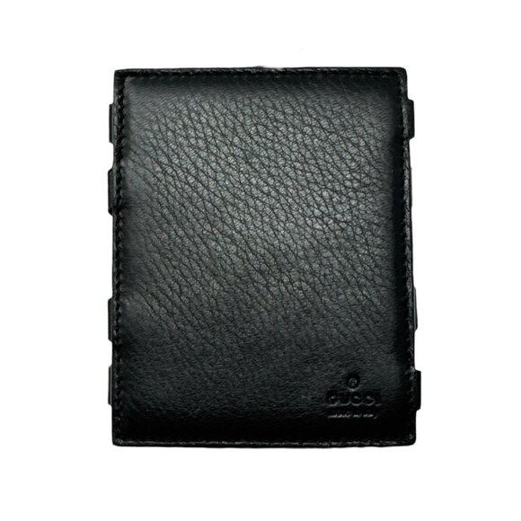 Gucci Pebbled Leather Magic Flip Card Holder - Picture 1 of 5
